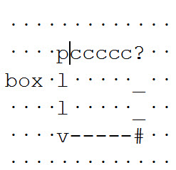 Image shows the print characters used to create the braille Image shows the print characters used to create the braille